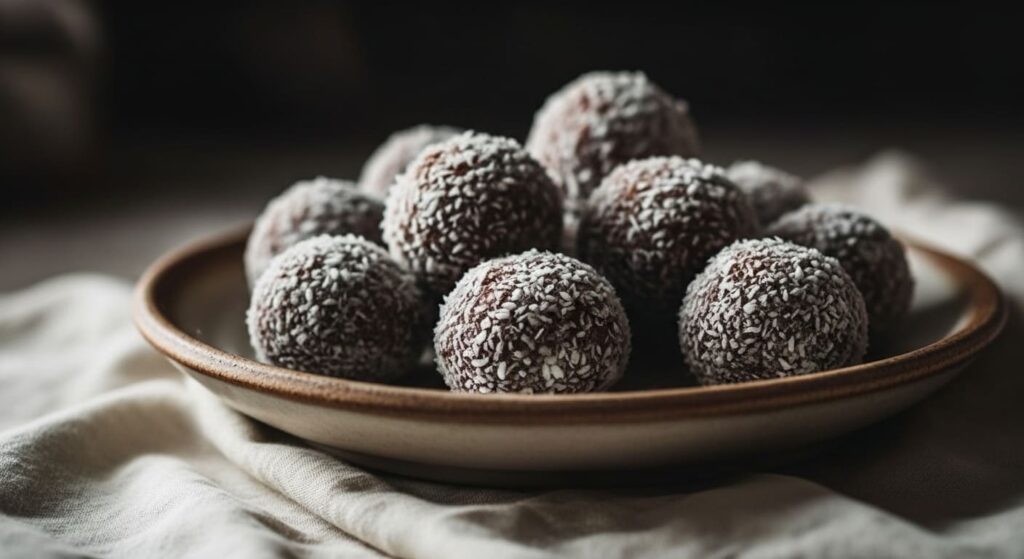 Chocolate Bliss Balls (Peppermint Cacao Energy Bites)