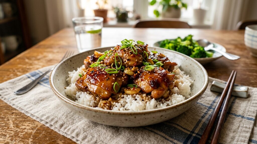 Honey Garlic Chicken with Rice – The Ultimate Comfort Meal