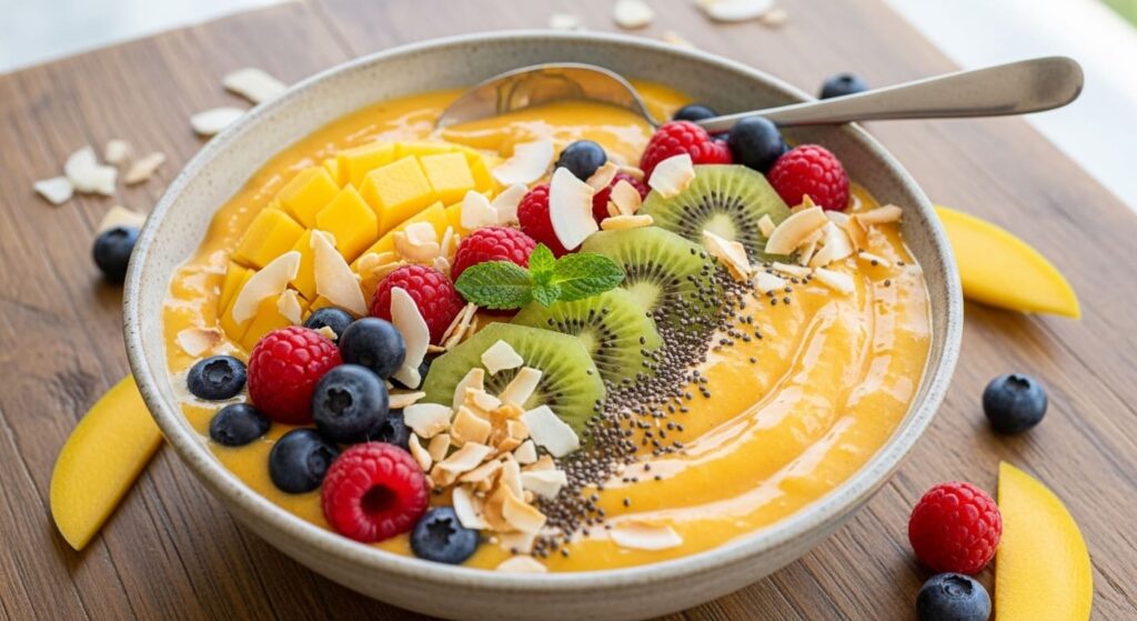 Mango Smoothie Bowl (Creamy, Healthy & Refreshing)
